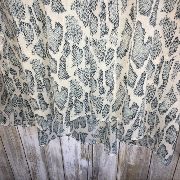 Jodifl Sheer Snake Print Blouse - Picture 2 of 5